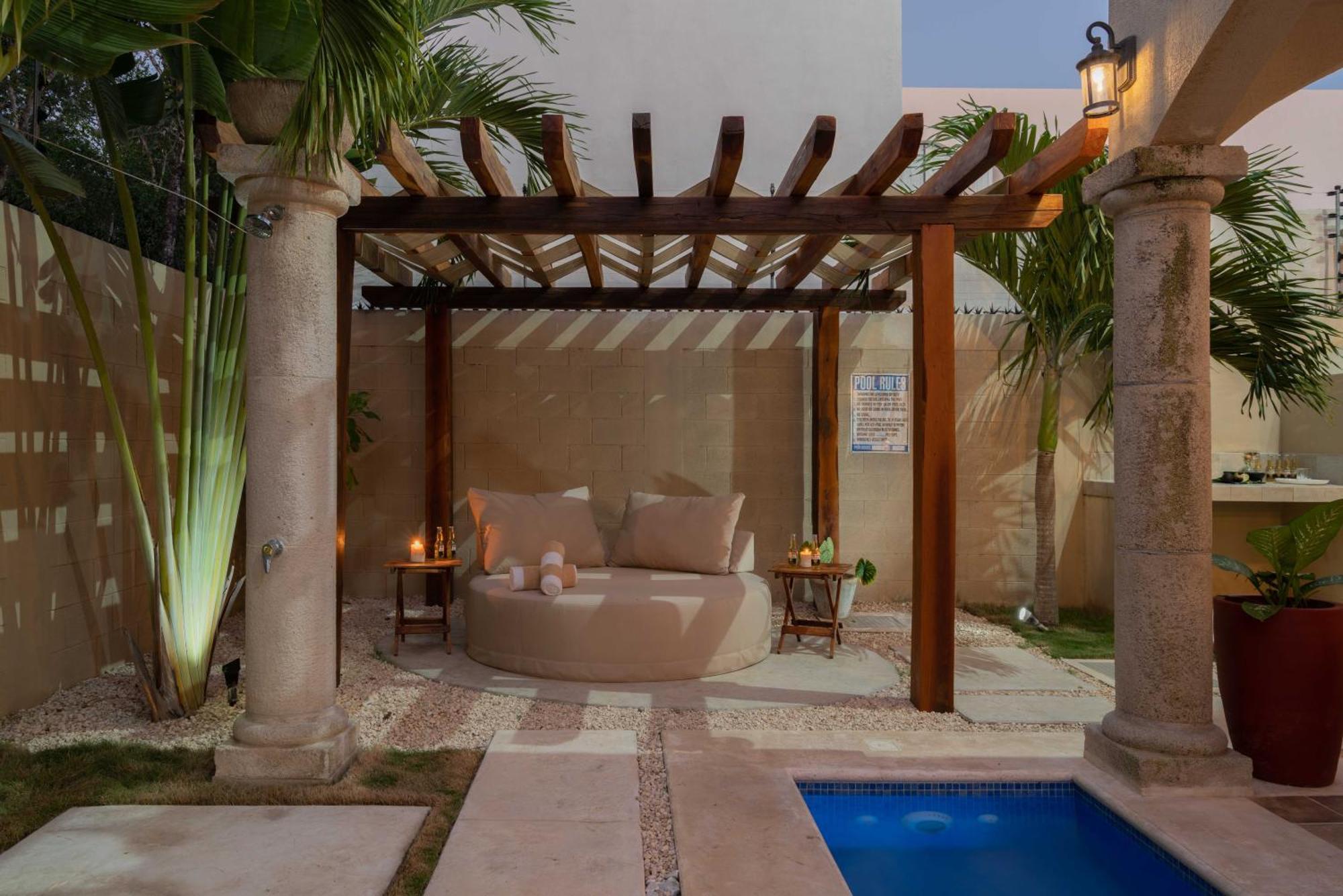 Tulum Stunning Villa For 10-Cabana-Private Pool-Parking Exterior foto